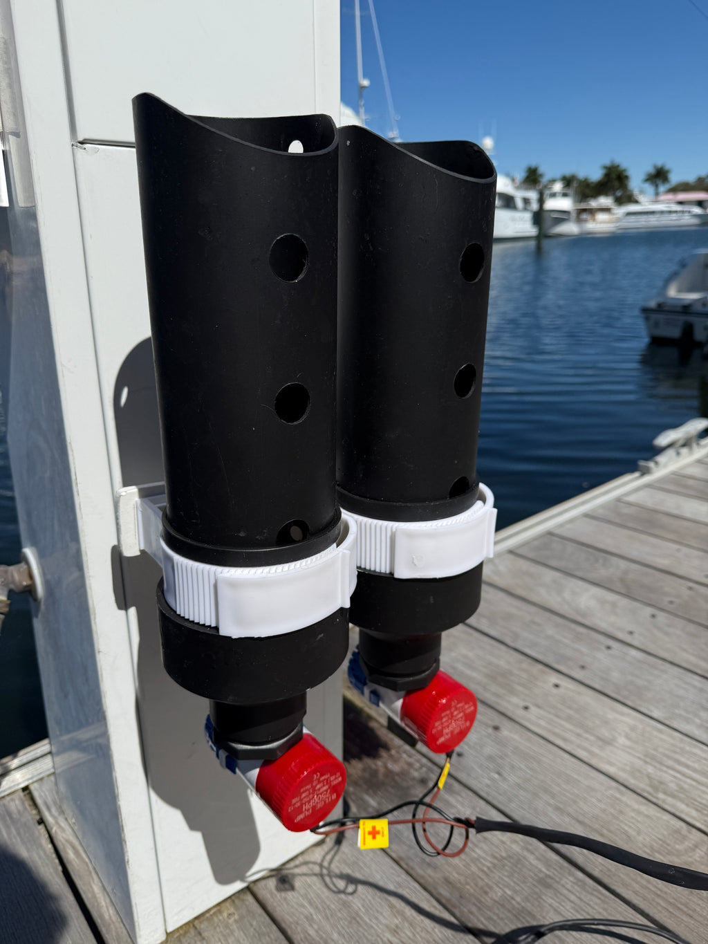 4" Live Well Mounted Live Bait Tubes