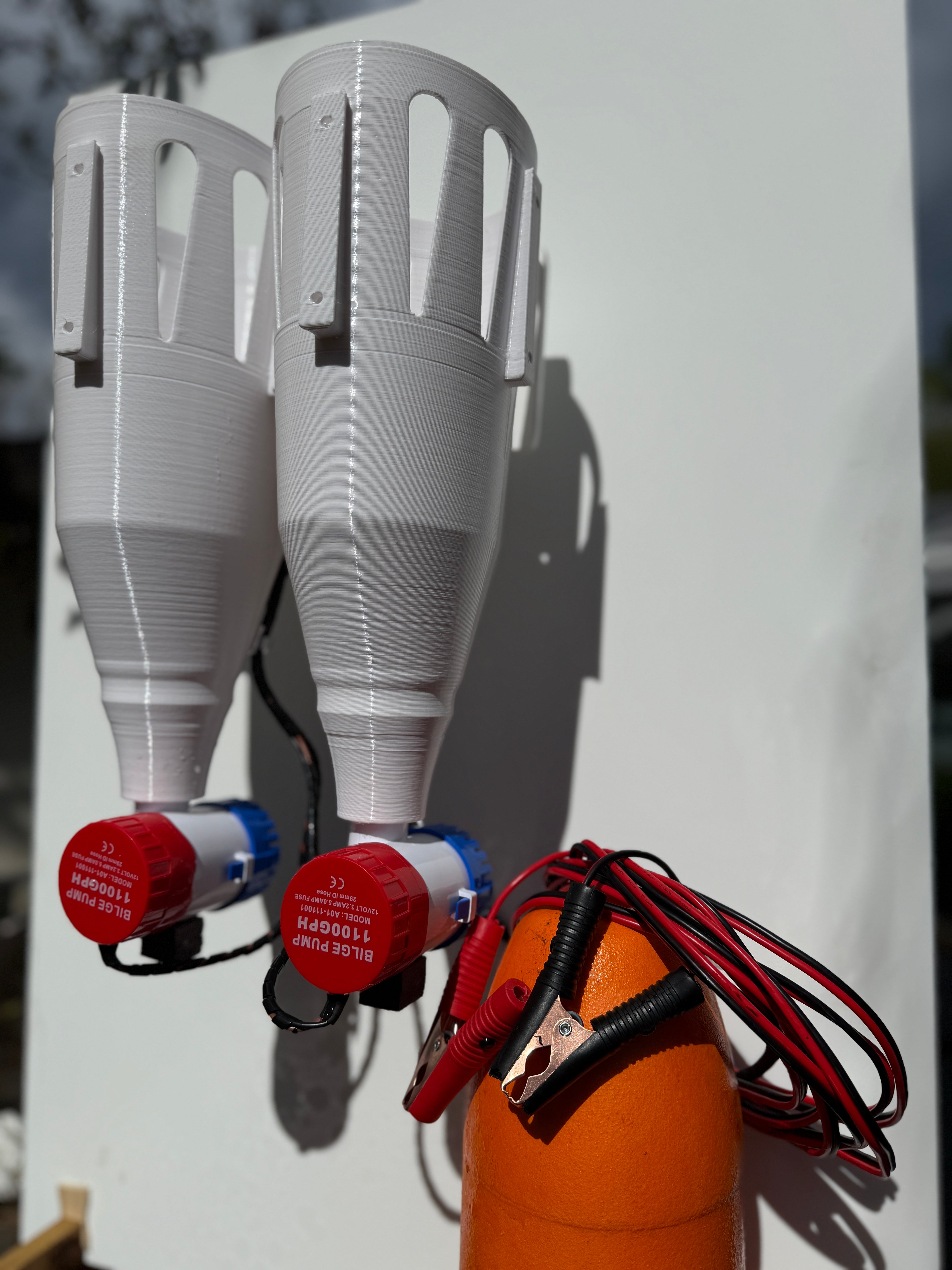 6" Large Durable Lightweight Livewell Bait Tubes