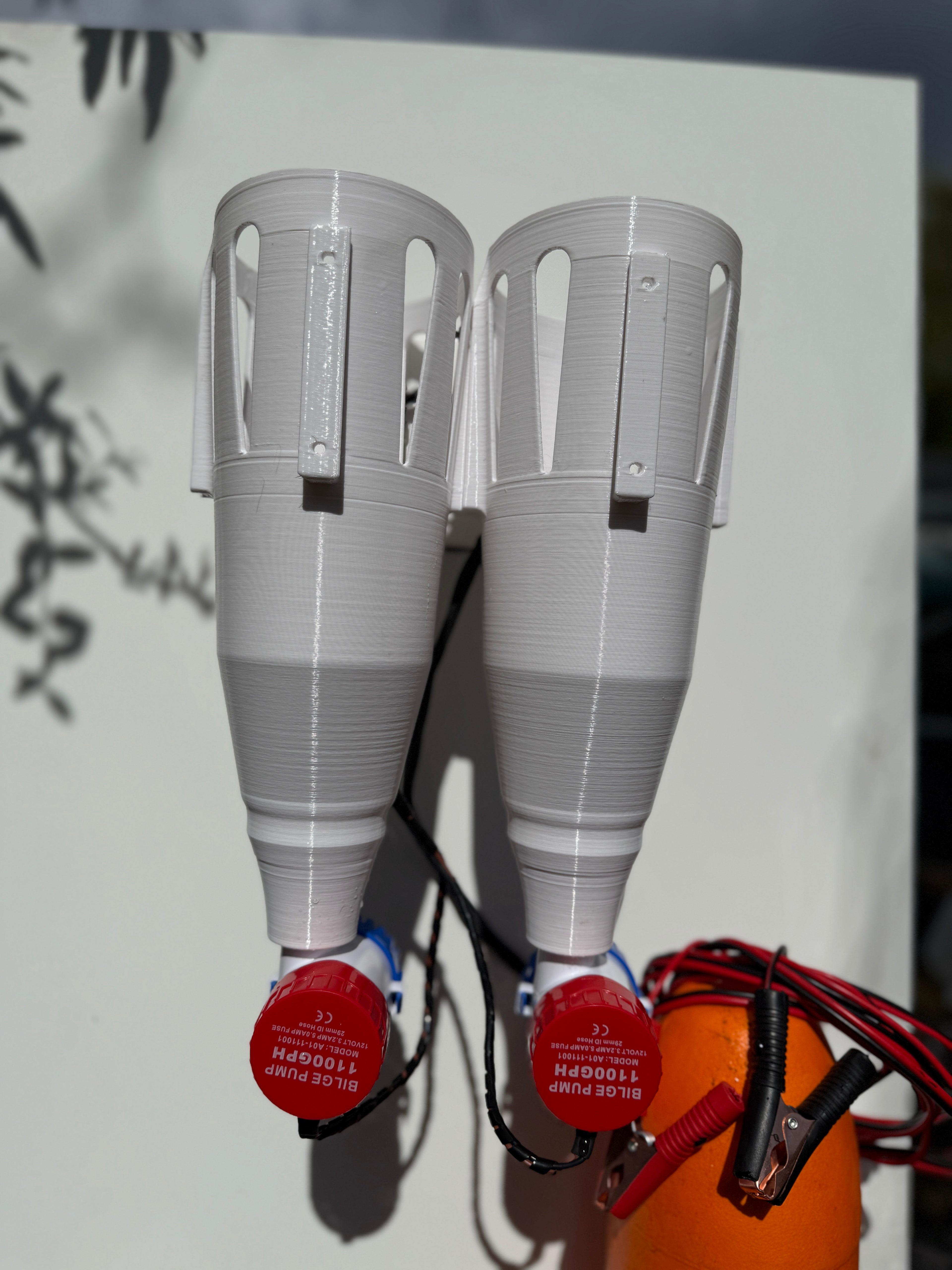 6" Large Durable Lightweight Livewell Bait Tubes