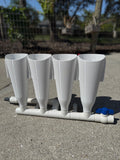 4 1/2" Small Durable Lightweight Transom Mounted Bait Tubes