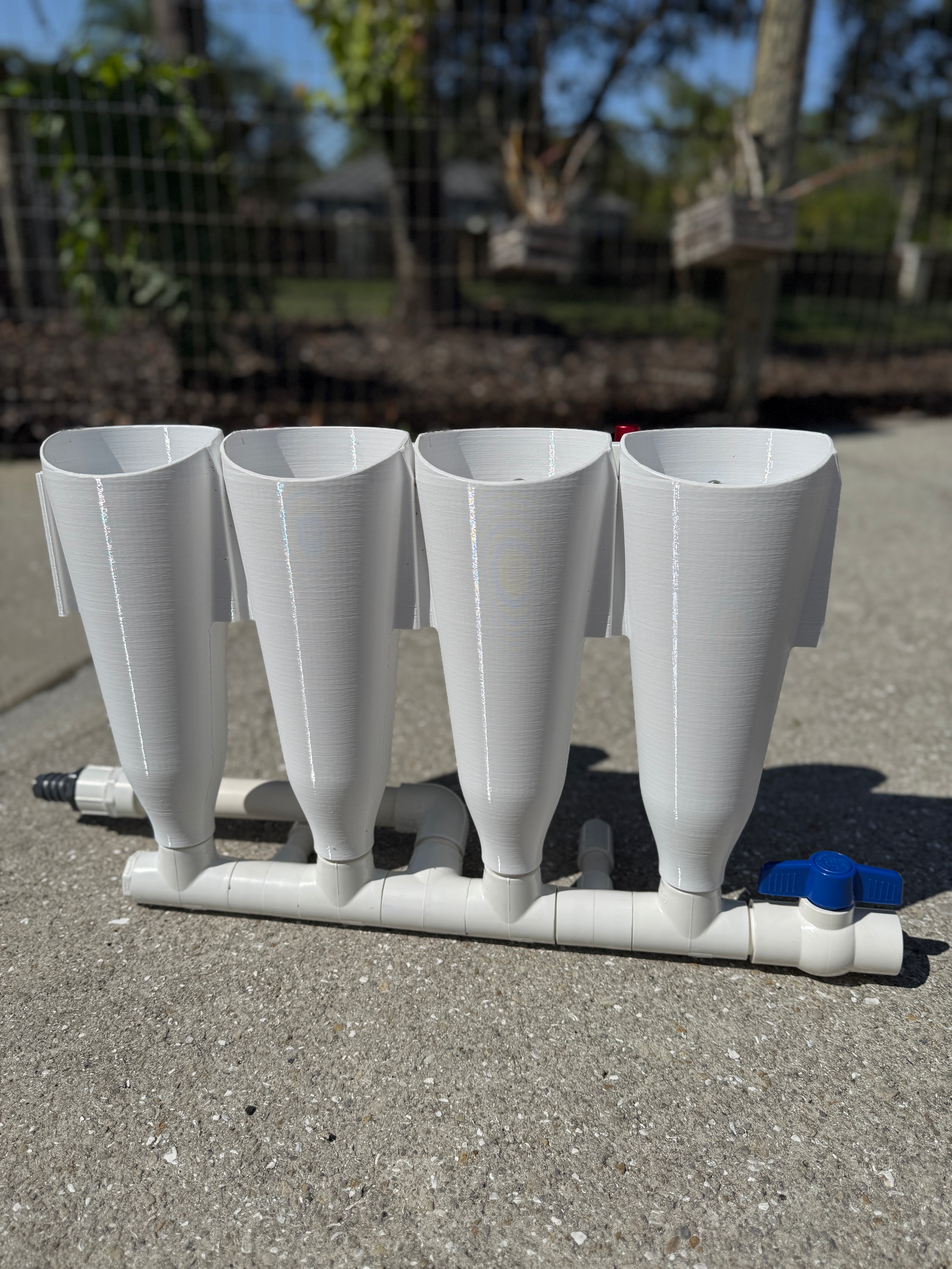 4 1/2" Small Durable Lightweight Transom Mounted Bait Tubes