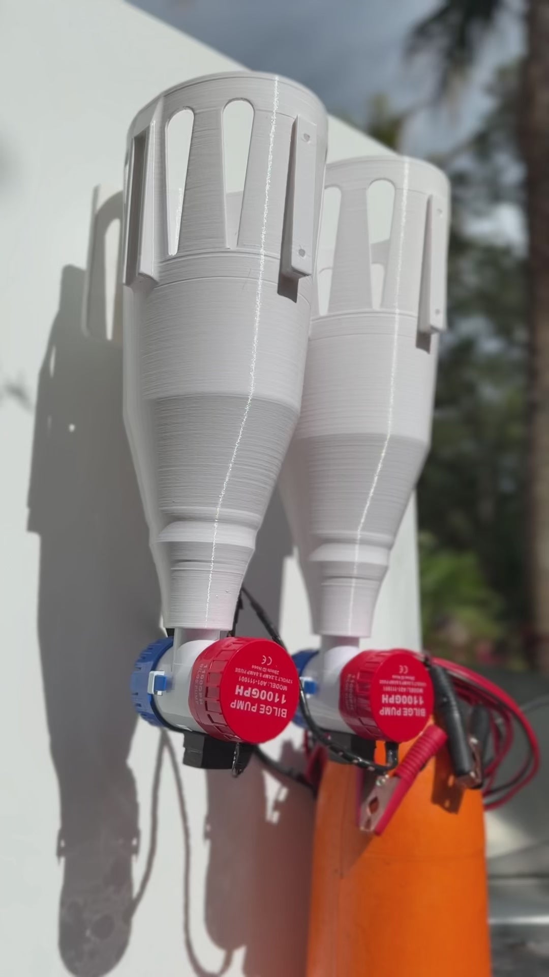 6" Large Durable Lightweight Livewell Bait Tubes